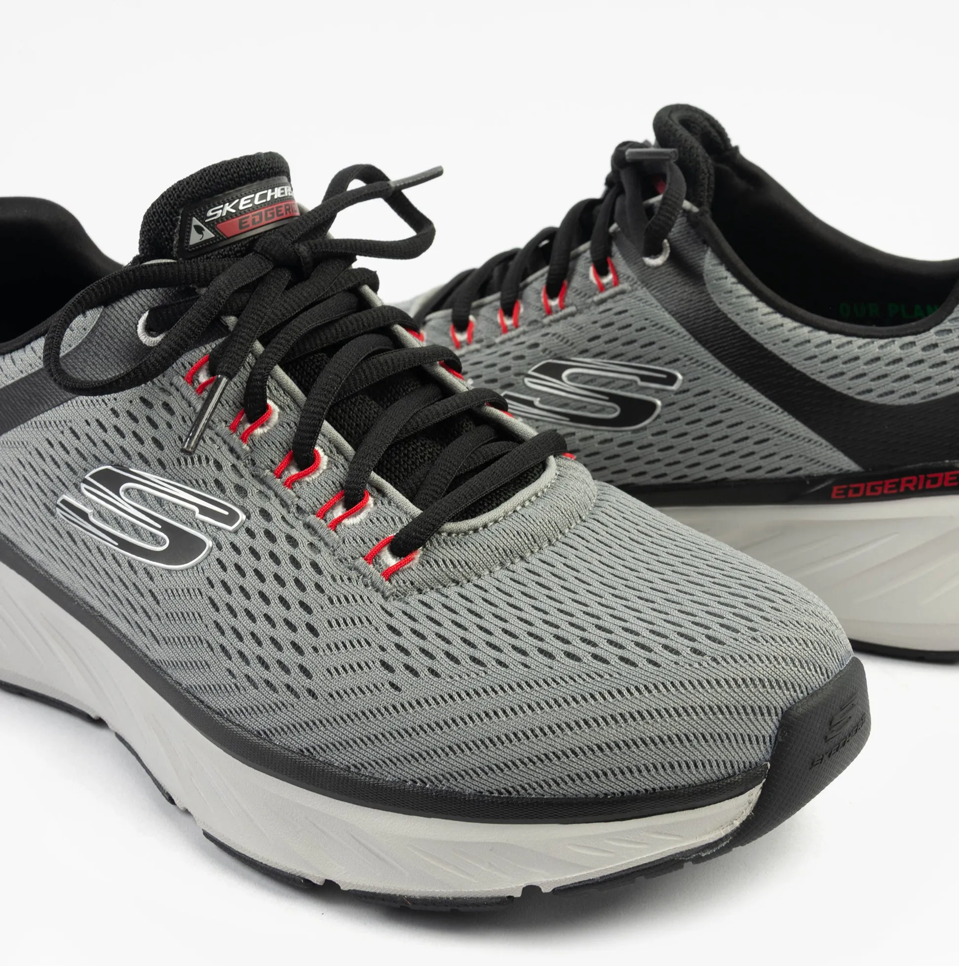 Skechers EDGERIDE - CONTENTION Mens Trainers Charcoal/Black