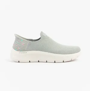Skechers GO WALK FLEX - SUNSET ROSE Womens Trainers Gray/Lavender