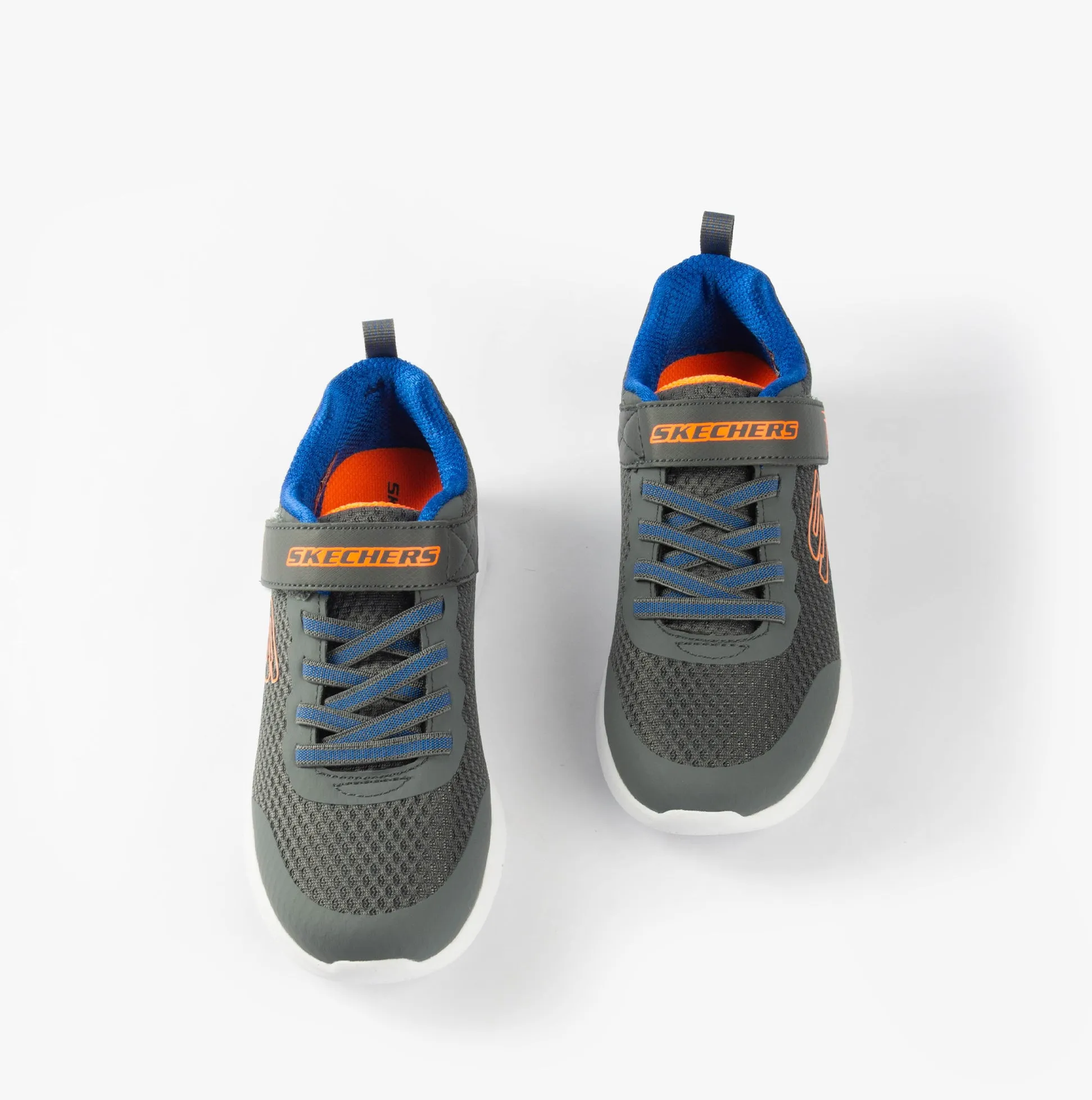 Skechers MICROSPEC MAX - VAPTIX Boys Trainers Charcoal/Blue