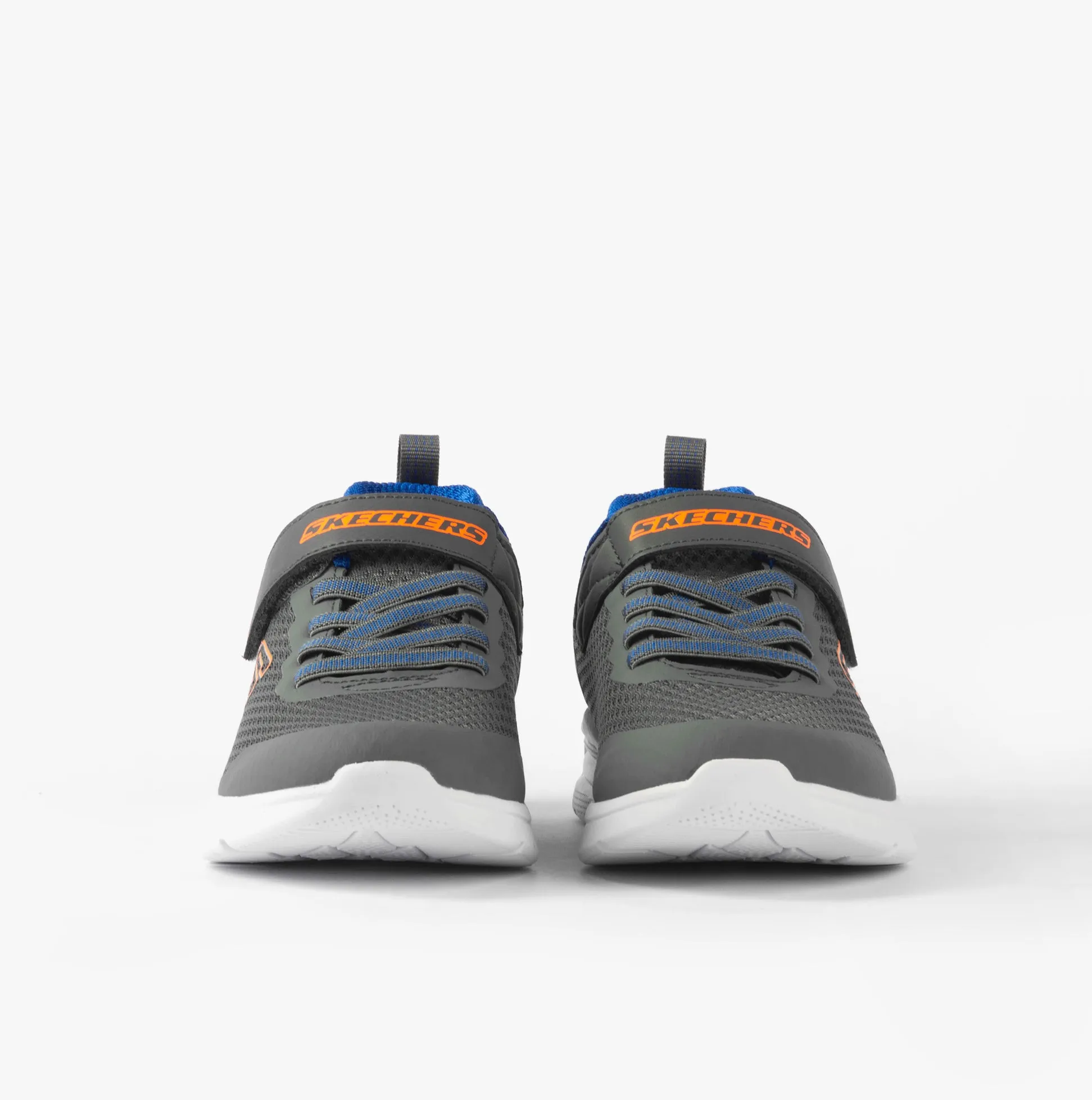 Skechers MICROSPEC MAX - VAPTIX Boys Trainers Charcoal/Blue