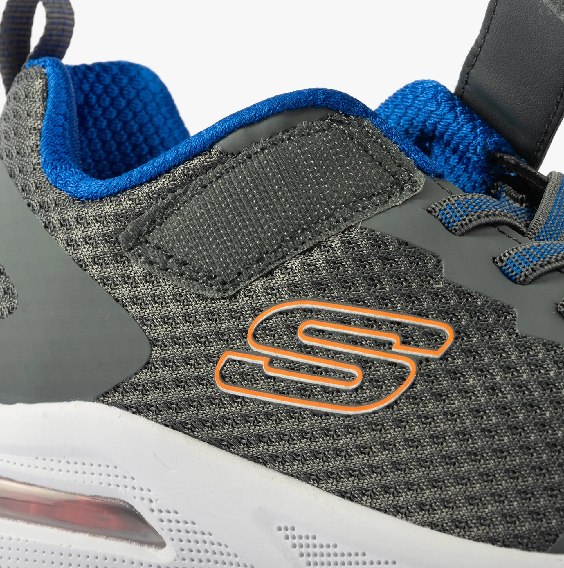 Skechers MICROSPEC MAX - VAPTIX Boys Trainers Charcoal/Blue