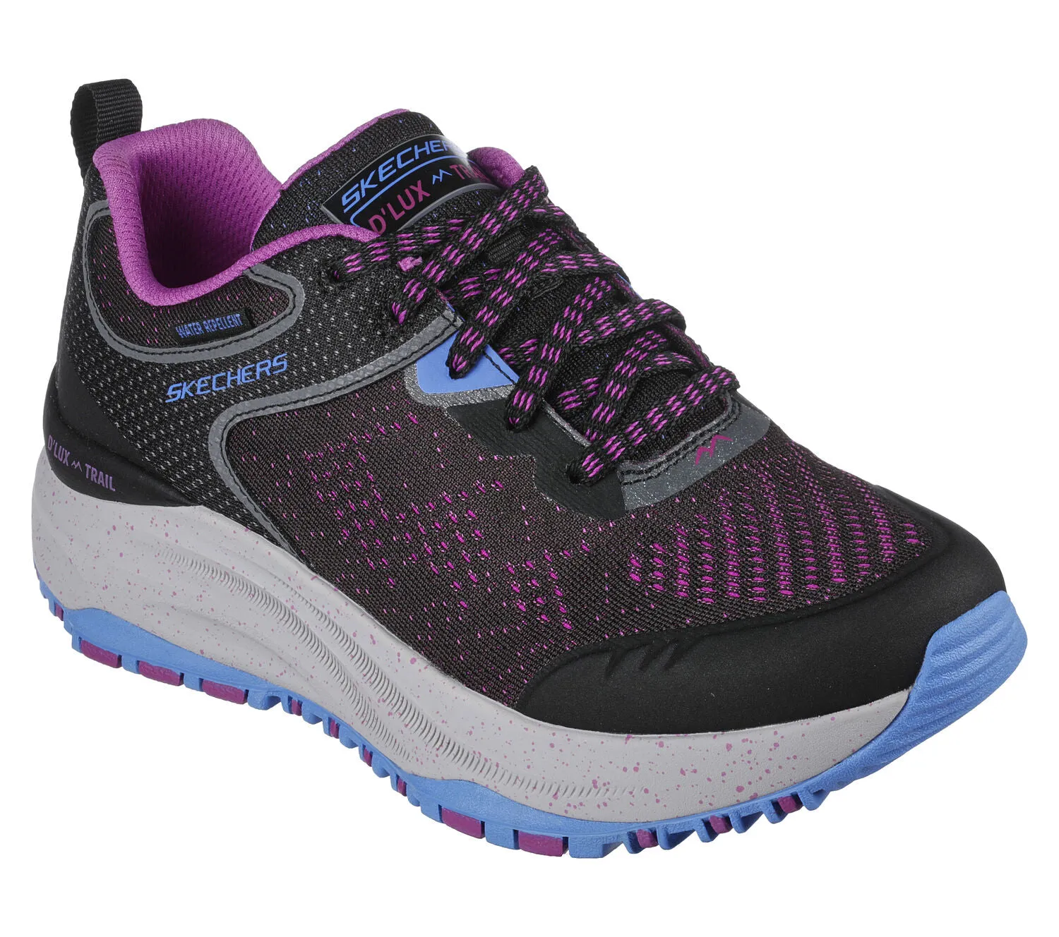 Skechers Relaxed Fit 149842 D'lux Trail Round Trip Walking-Sneaker für Damen in weiter Passform