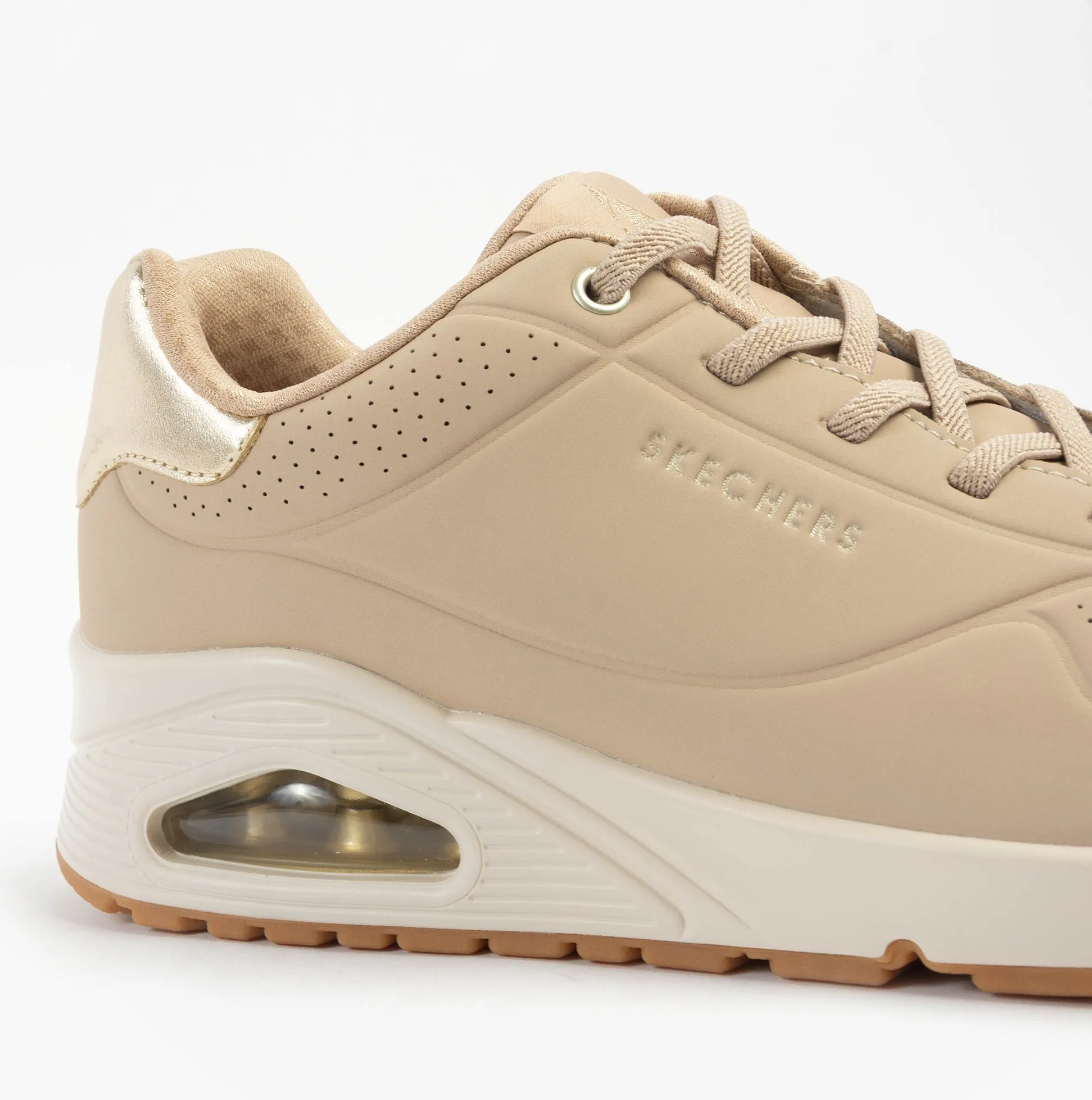 Skechers UNO - SHIMMER AWAY Womens Trainers Nude