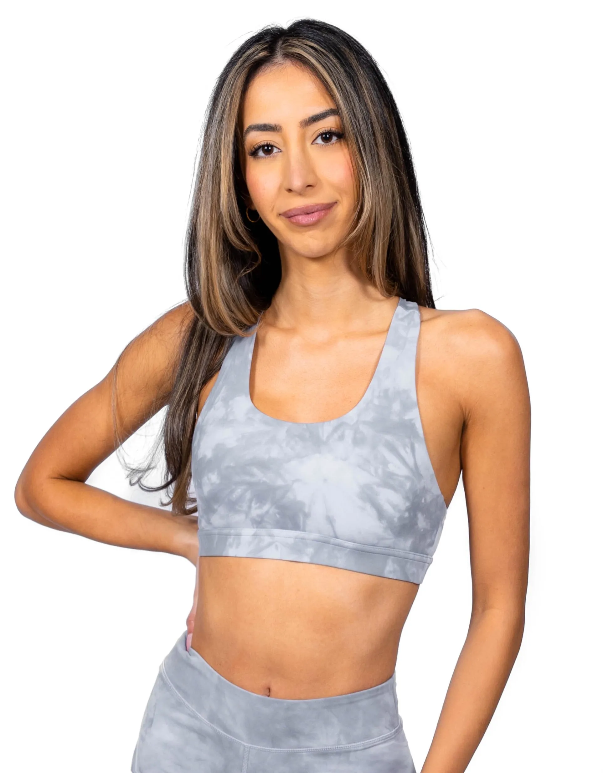 Smokey Grey Racer Back Bra