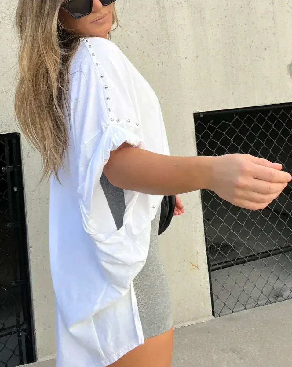 Stella | Oversized Studded Tee