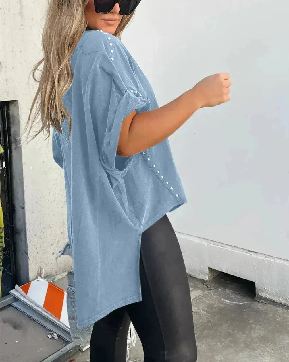 Stella | Oversized Studded Tee