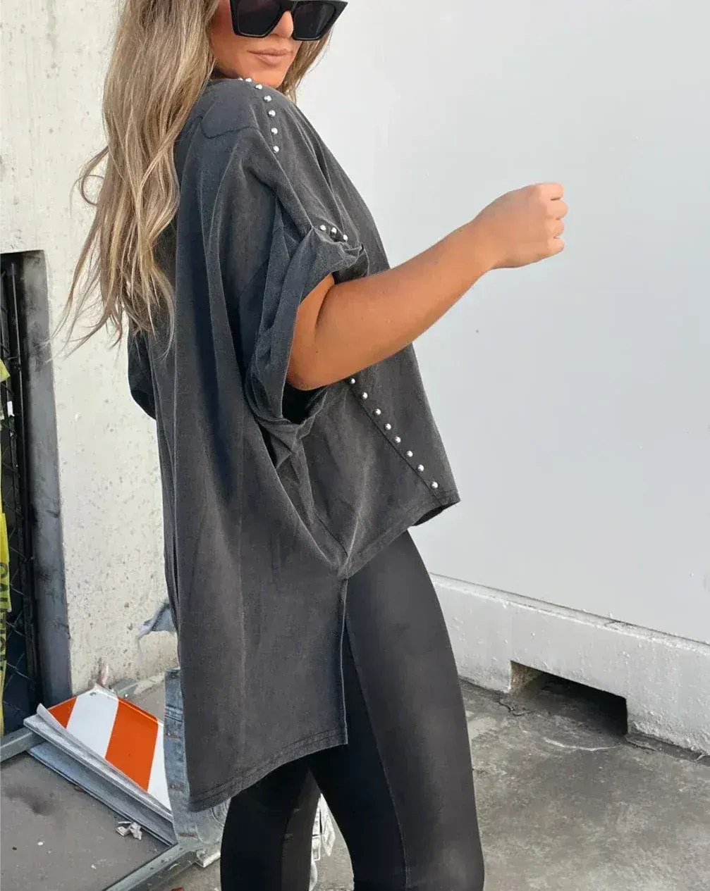 Stella | Oversized Studded Tee