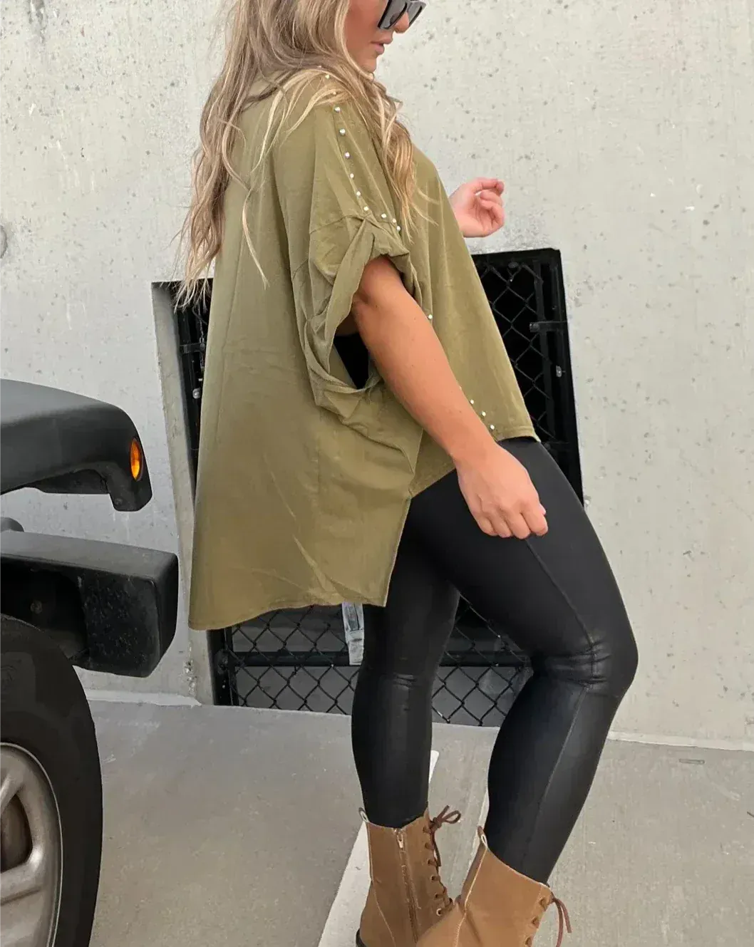 Stella | Oversized Studded Tee