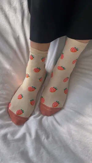 Strawberry Ankle Socks