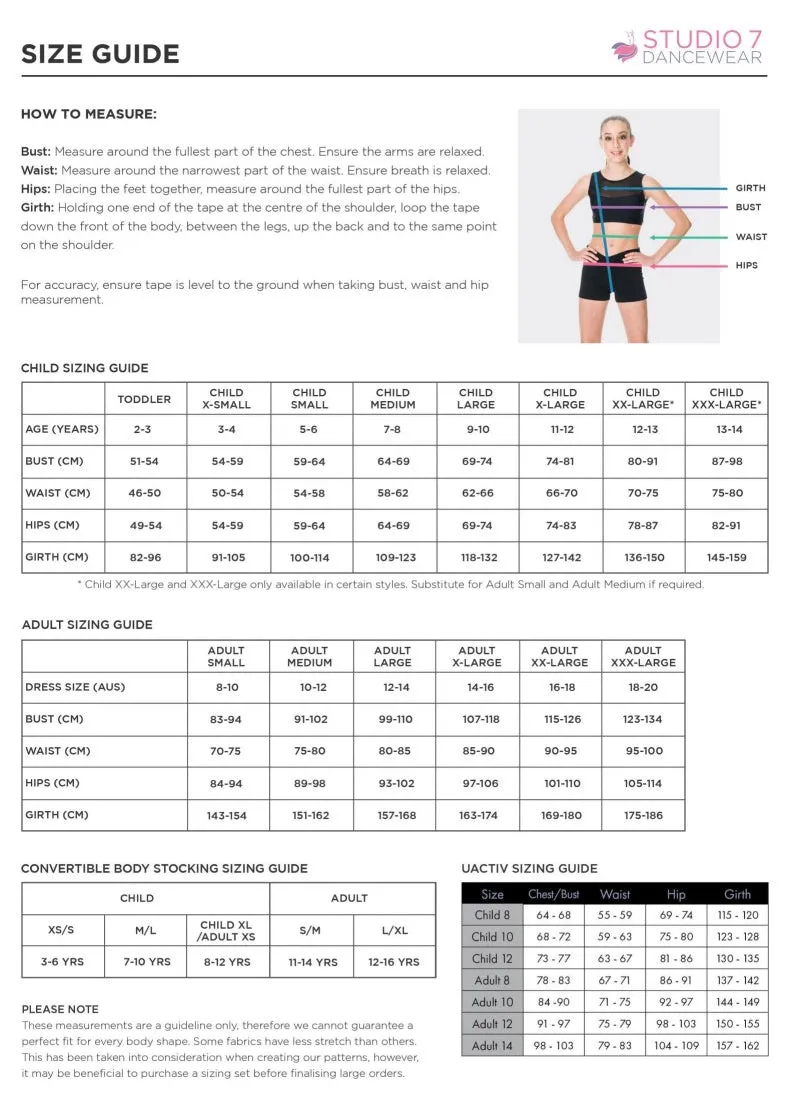 Studio 7 Misty Leotard Tcl14 / Tal14