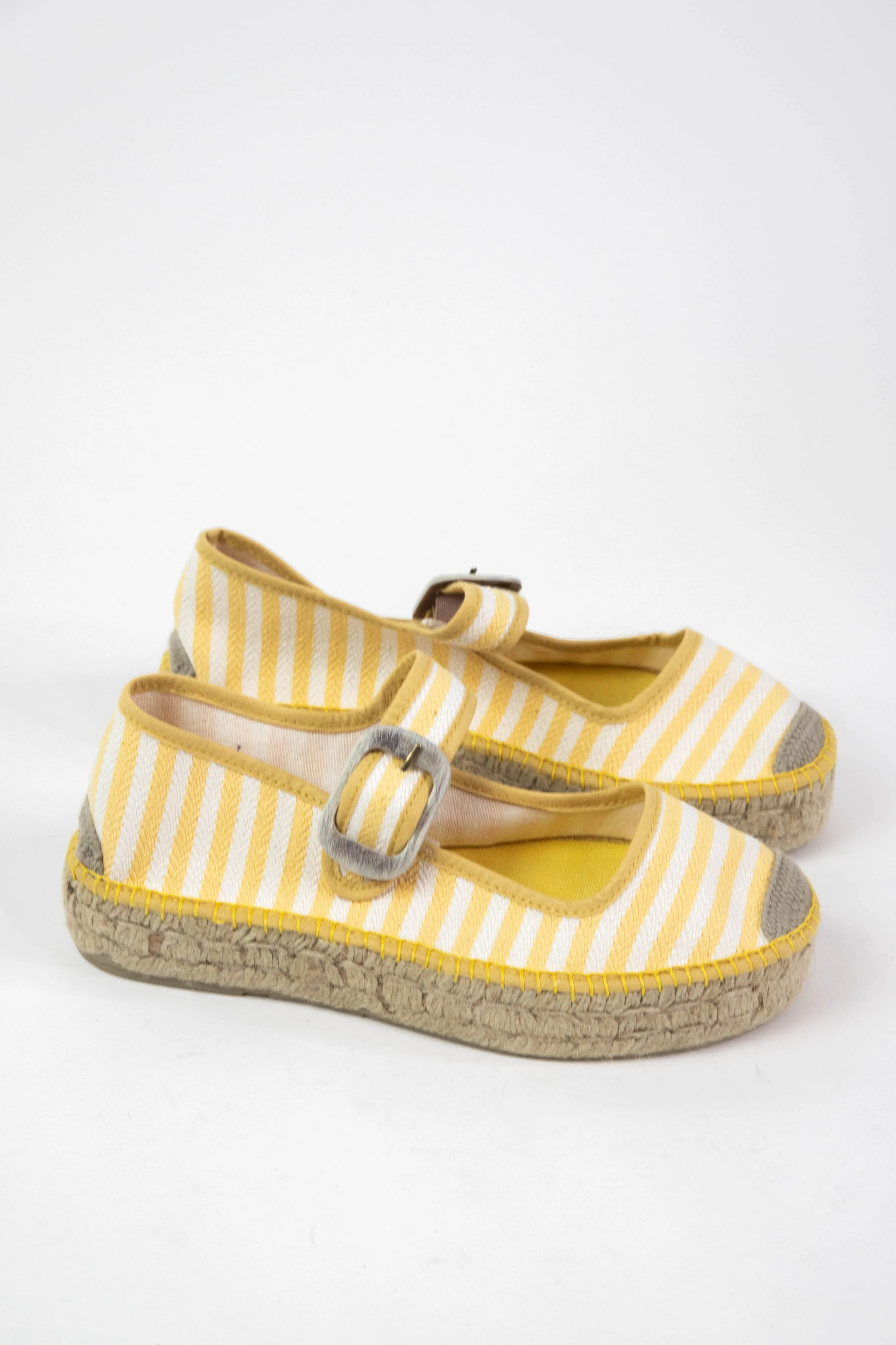 Surfside Espadrille Platform Mary Janes, Lemon Zest | Free People