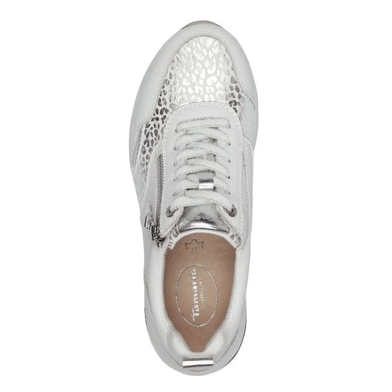Tamaris Womens White Comfort Trainer 8-83714-43