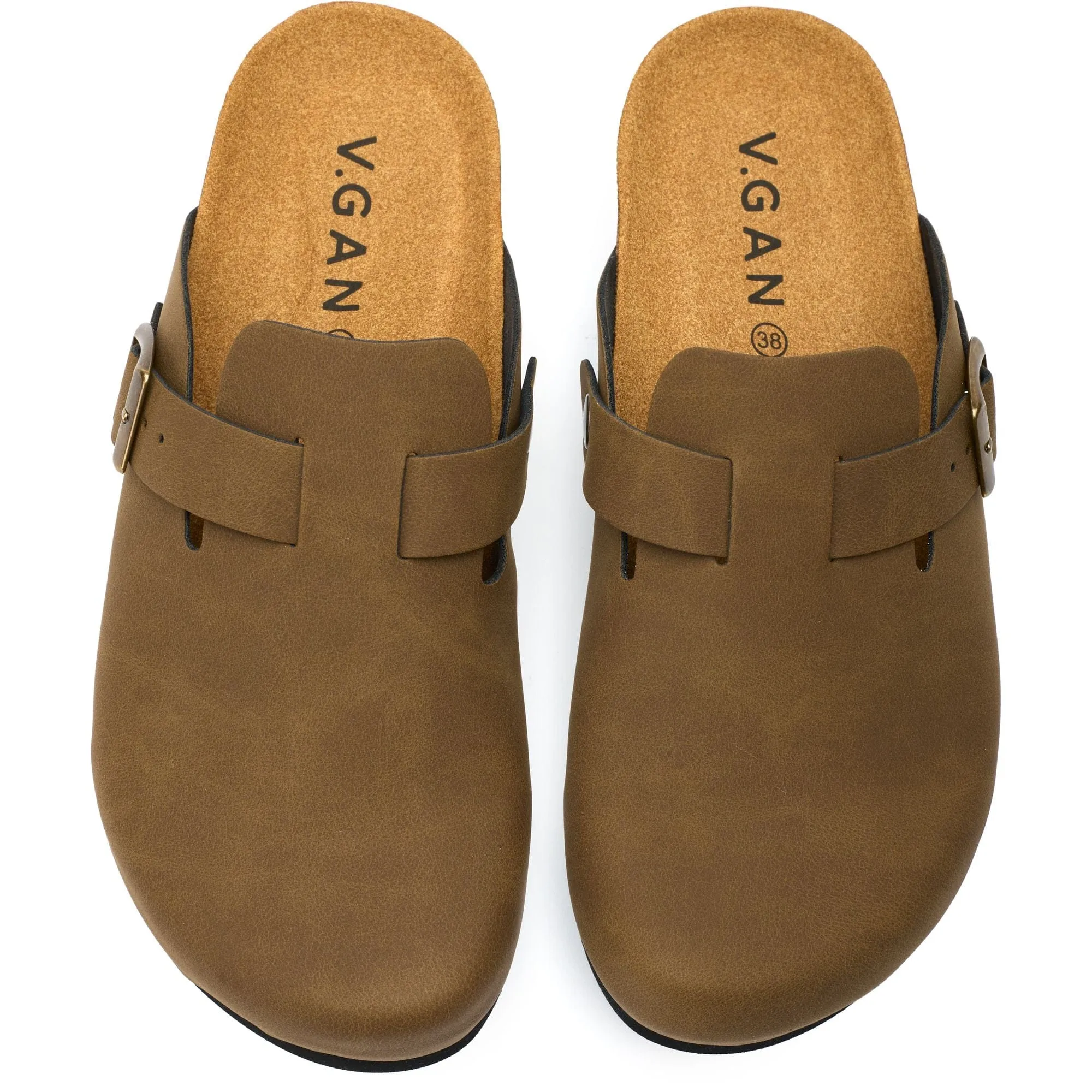 Taro Comfort Women's Vegan Footbed Sandals | Brown