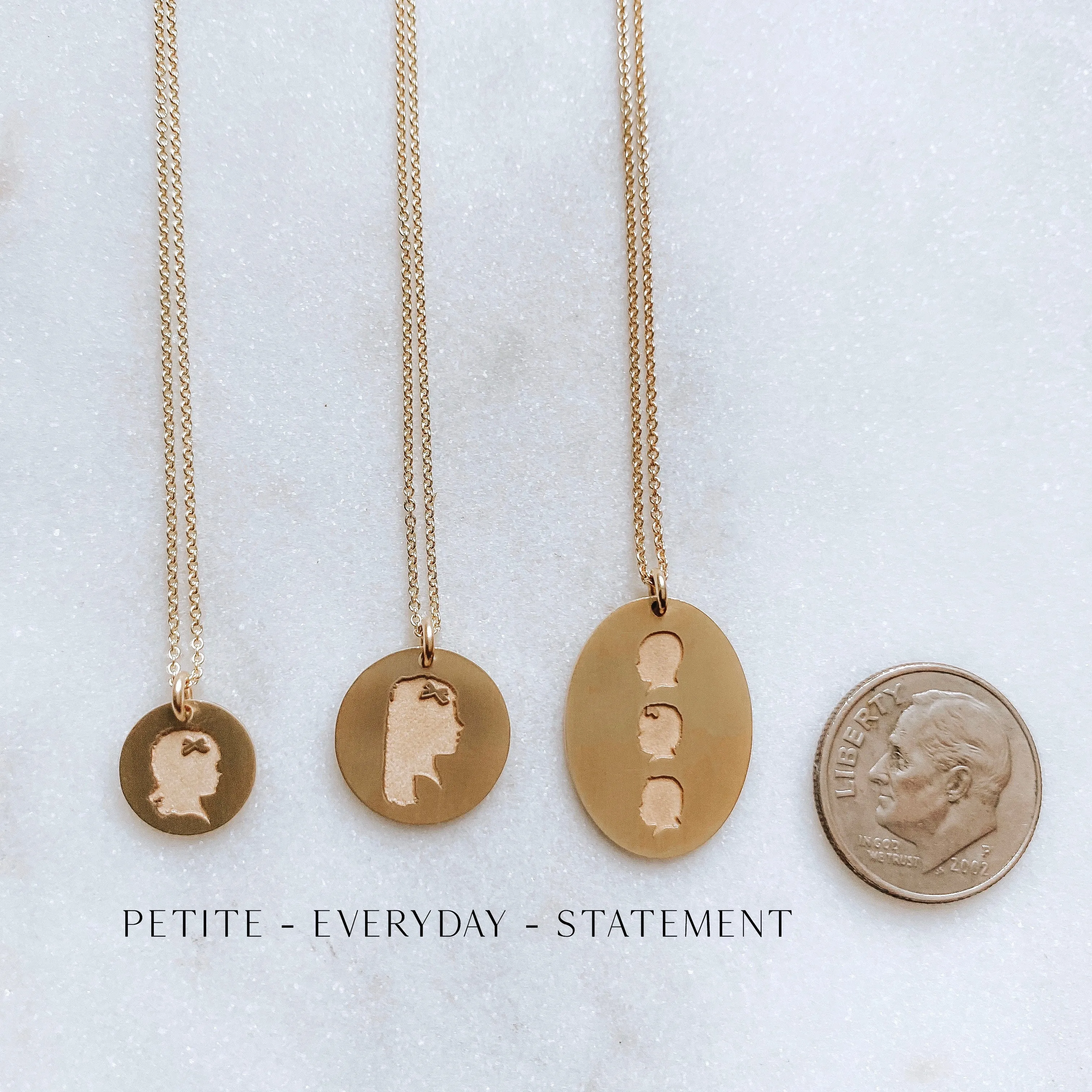 The 14k Elegant Solid Gold *Statement* Coin Necklace