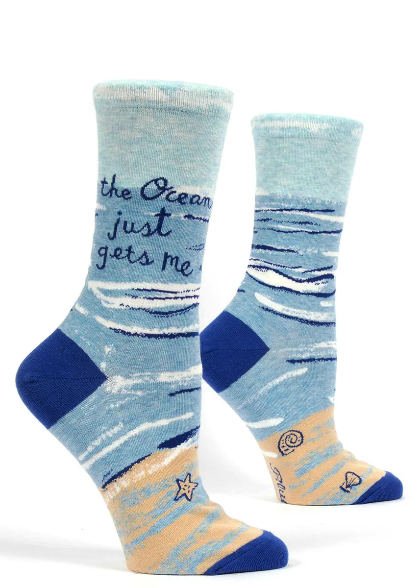The Ocean Just Gets Me Women's Socks