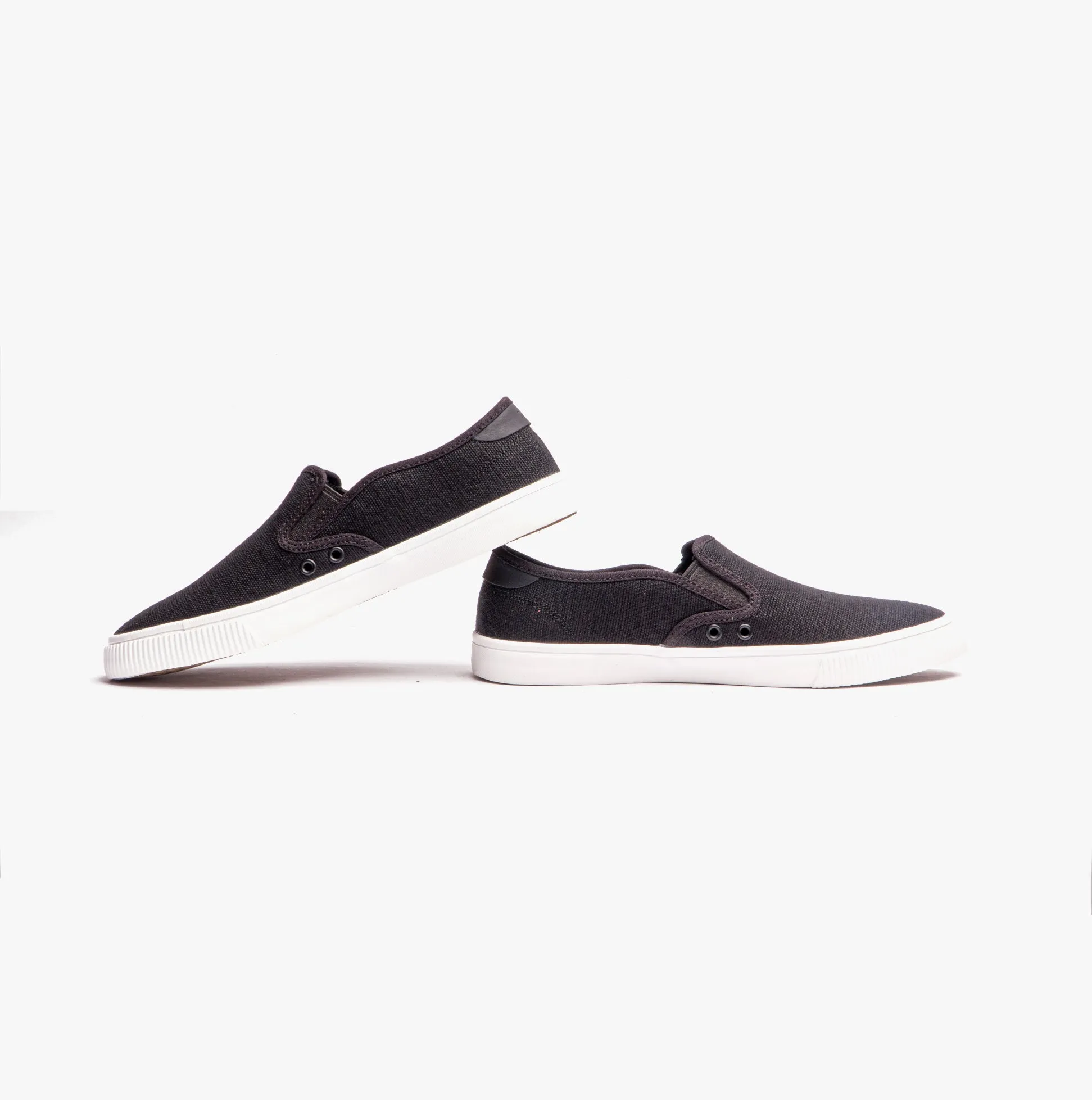 TOMS BAJA Mens Slip On Canvas Shoes Black