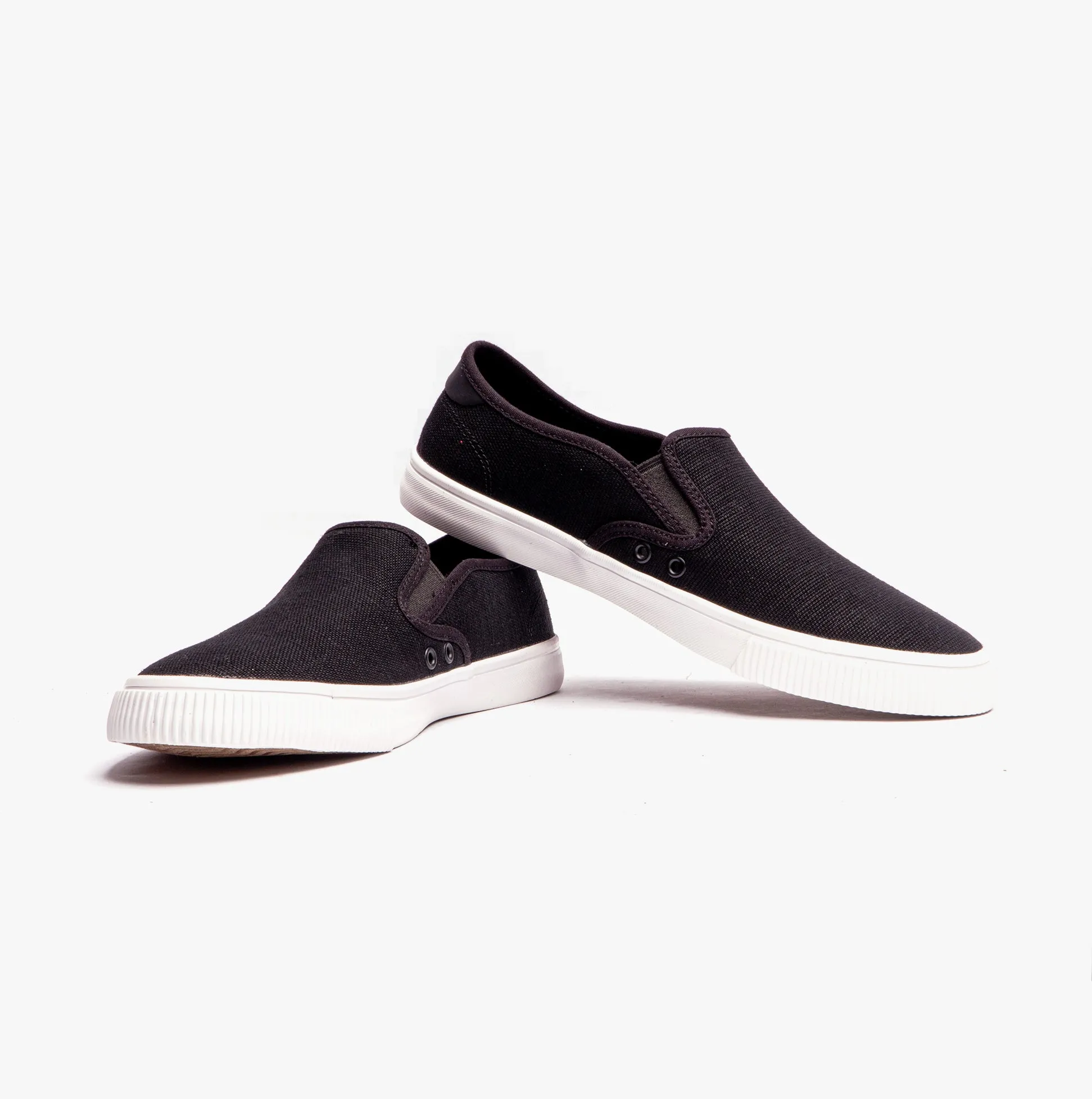 TOMS BAJA Mens Slip On Canvas Shoes Black