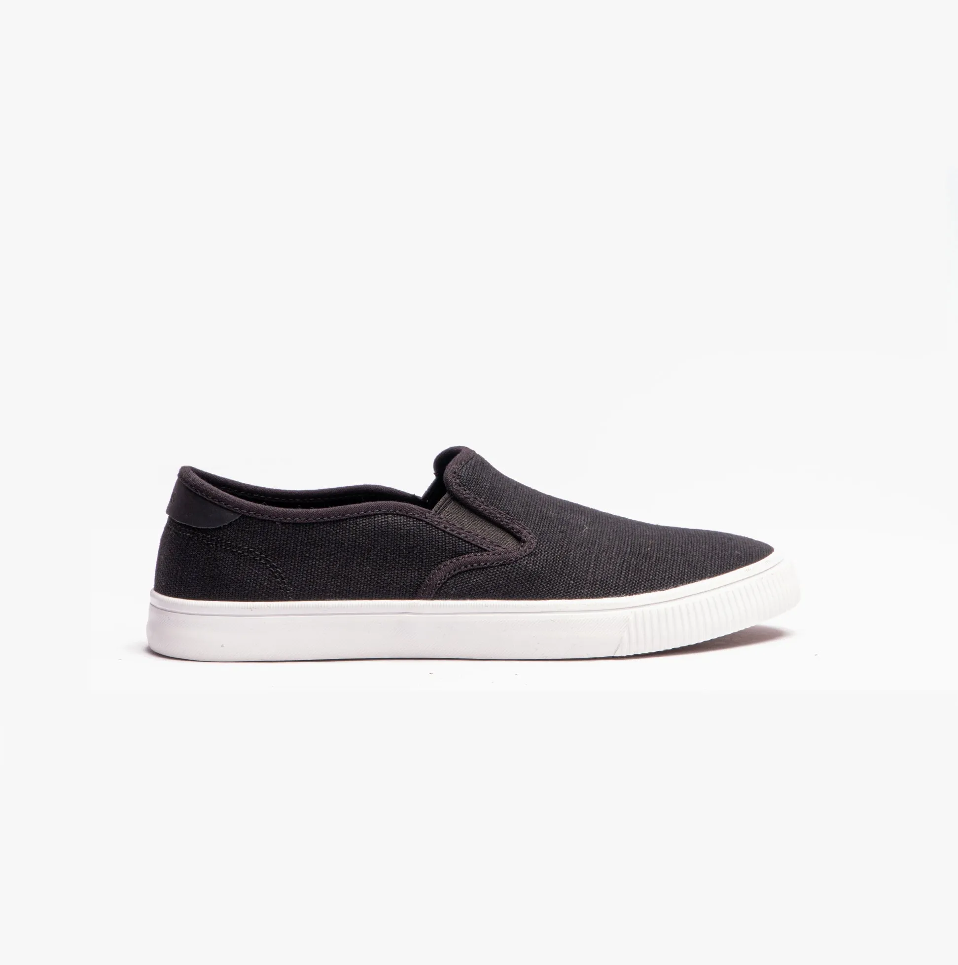 TOMS BAJA Mens Slip On Canvas Shoes Black