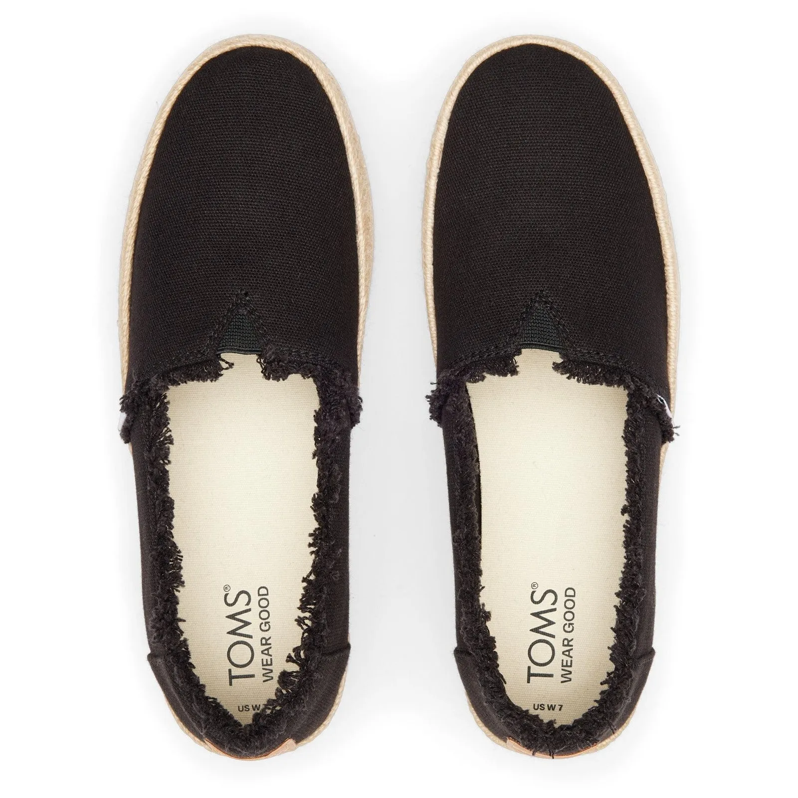 TOMS Valencia Black Espadrilles