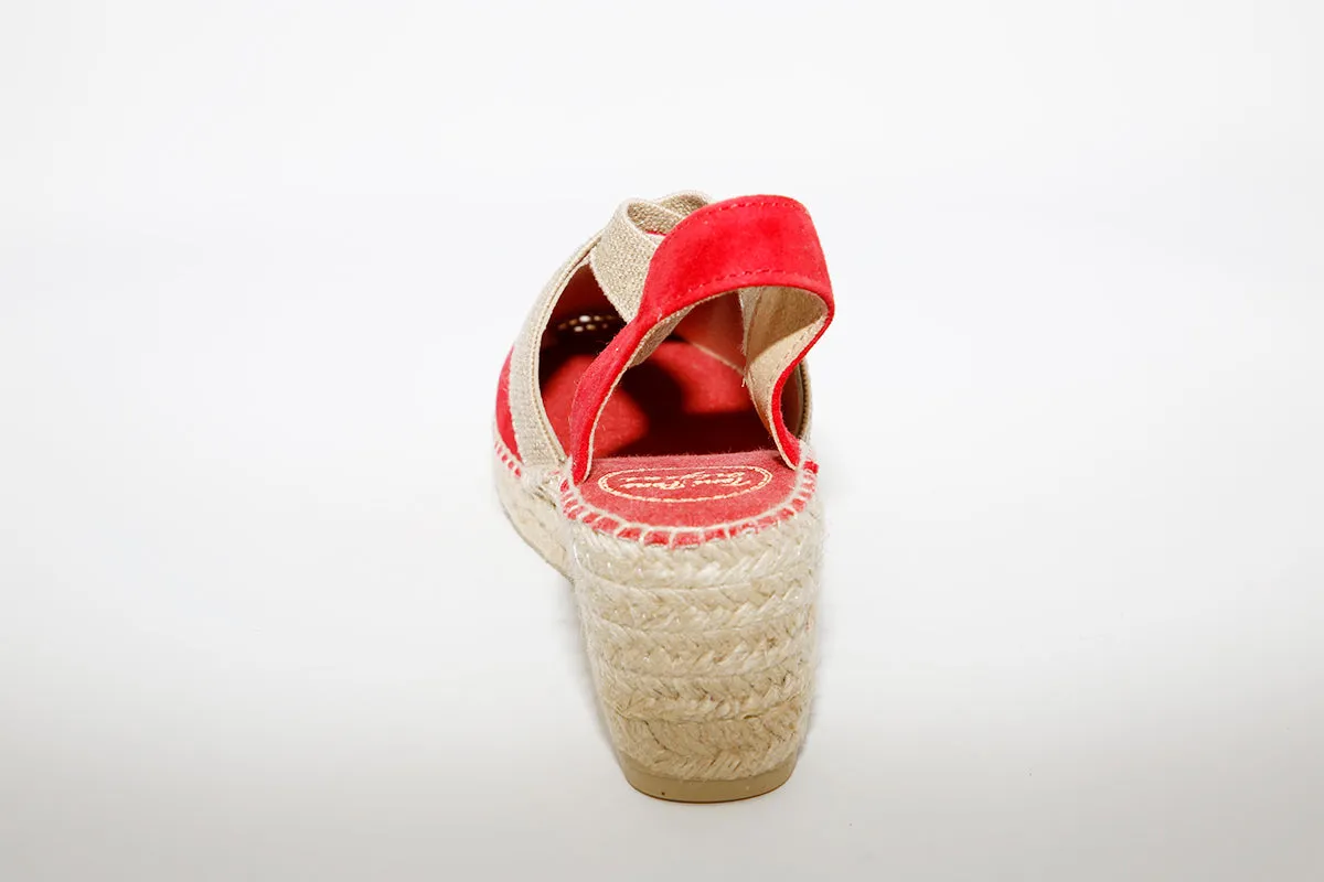TONI PONS - Red Suede espadrilles TONA