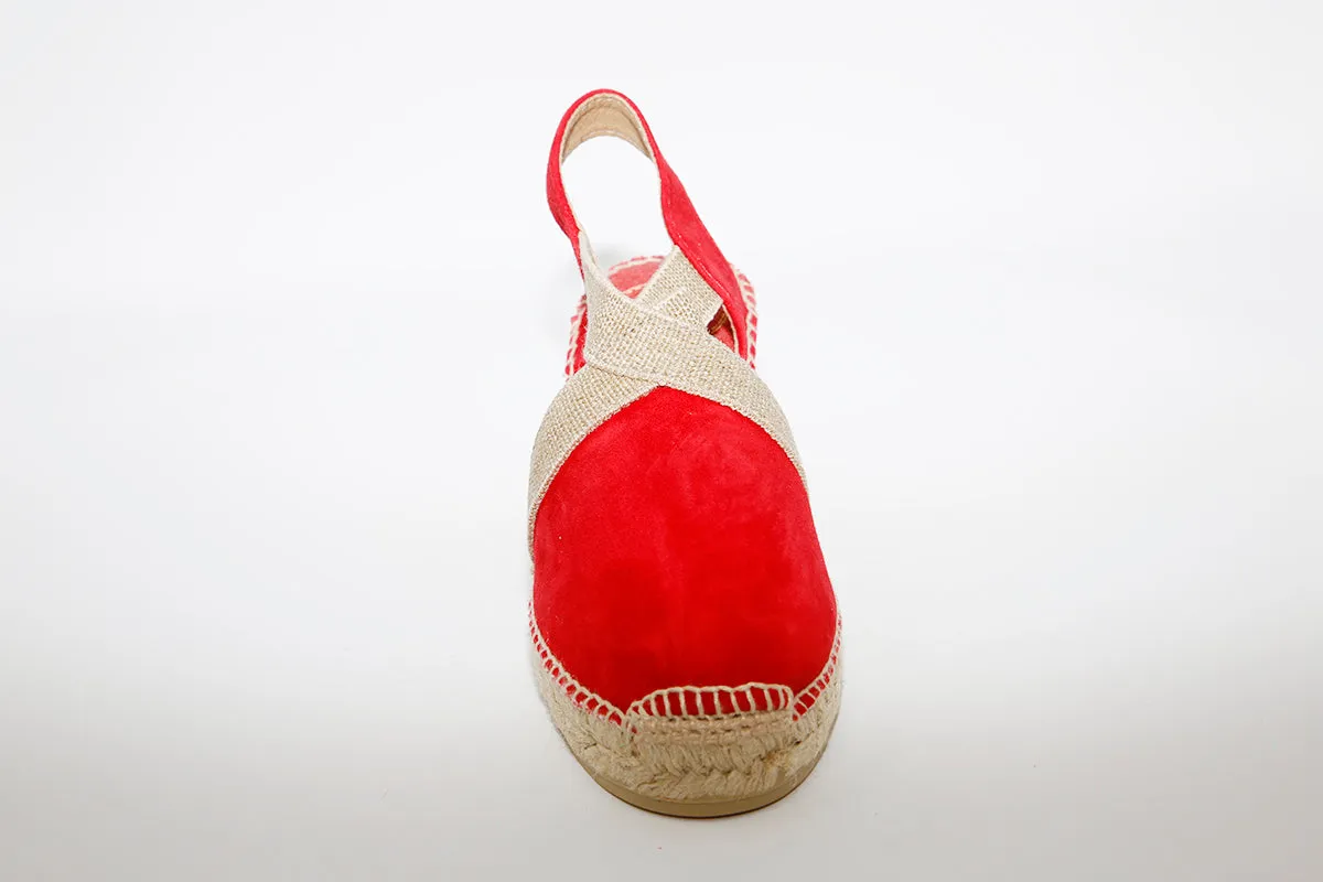 TONI PONS - Red Suede espadrilles TONA