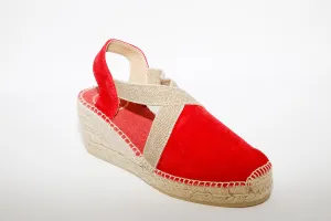 TONI PONS - Red Suede espadrilles TONA