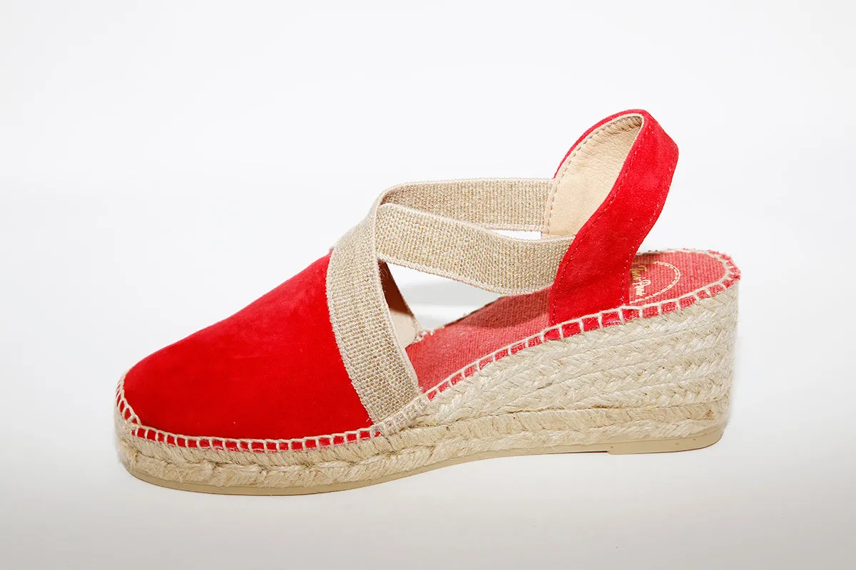 TONI PONS - Red Suede espadrilles TONA