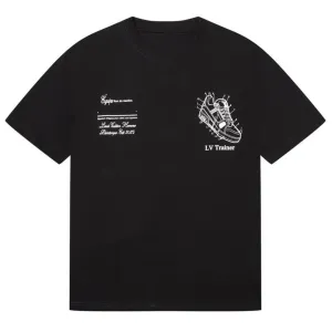 Trainers Pattern Logo Effect Drop Shoulder T-Shirt