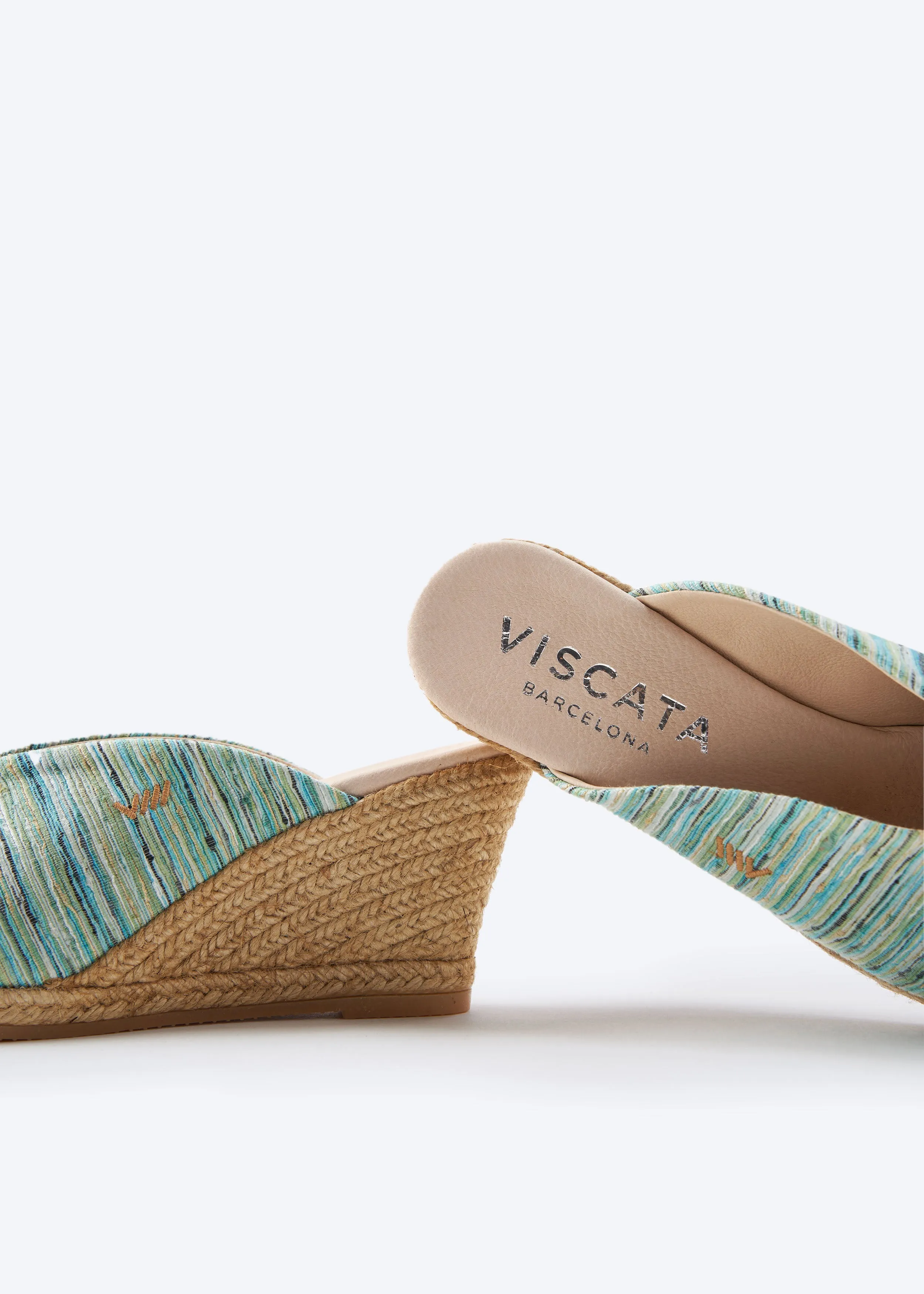 Truja Limited Edition Canvas Espadrille Mule Wedges