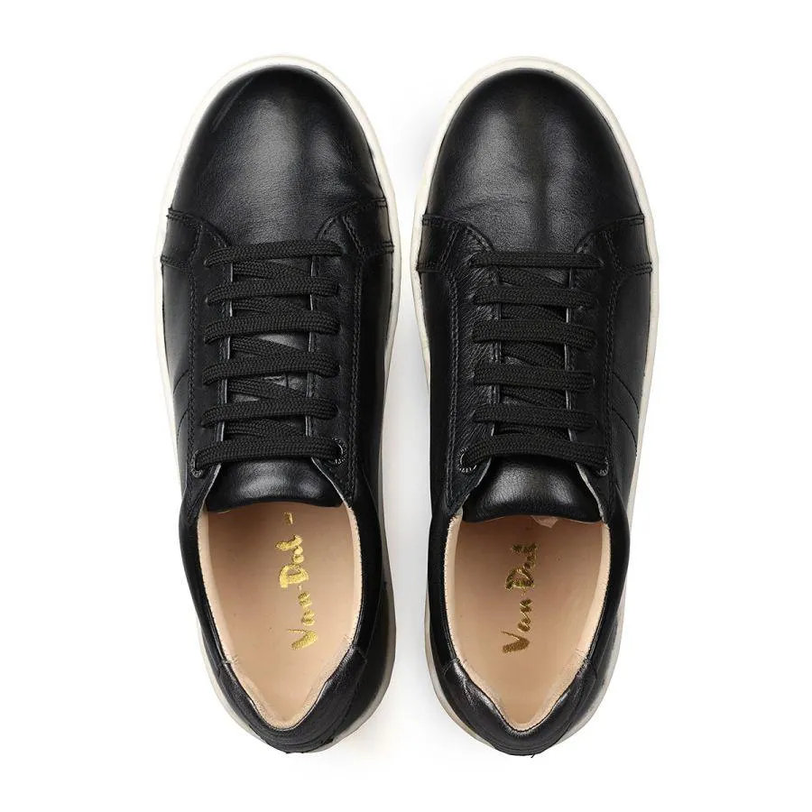 Van Dal 3517 Teddy Lace Up Trainers - Black Leather