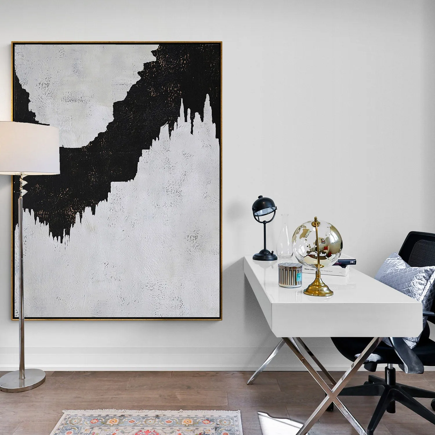 Vertical Abstract Landscape Painting H58V