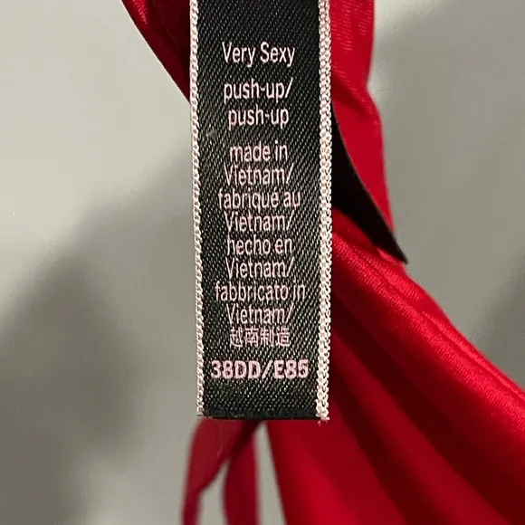 Victoria’s Secret Red Embellished Women's Bra