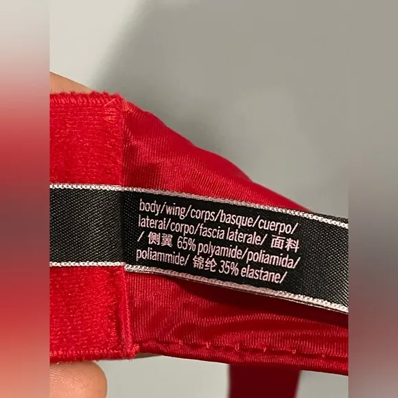 Victoria’s Secret Red Embellished Women's Bra