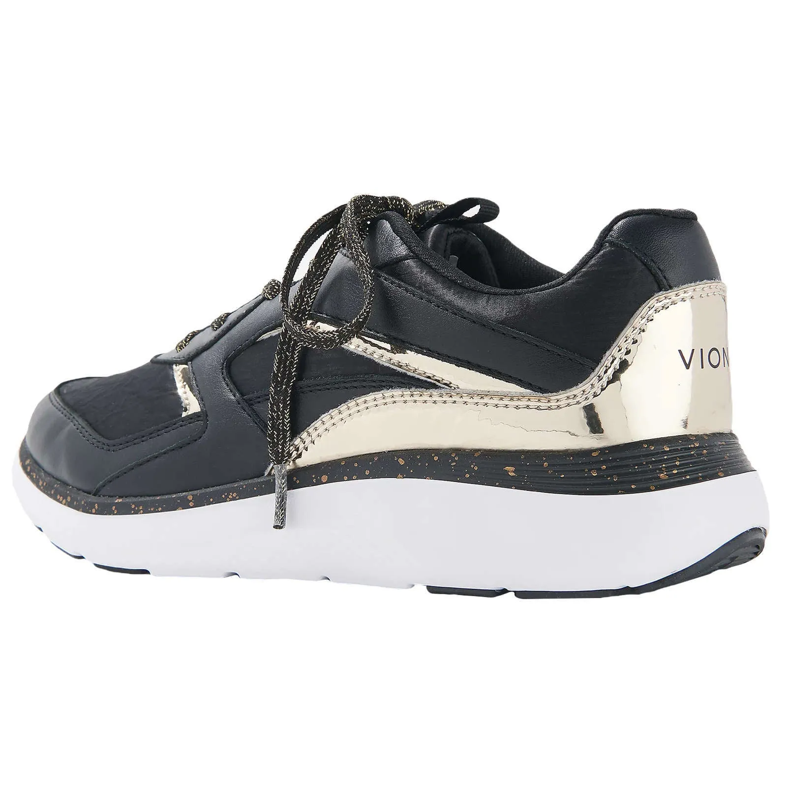 Vionic Delmar Adela Met Leather Textile Women's Low Top Trainers
