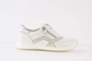 WALDLAUFER - 752002 201 H VICKY-LACE/ZIP SHOE - WHITE