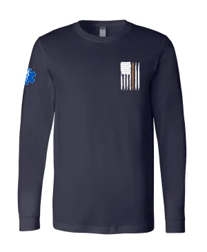 Wareham EMS Comfort Unisex Cotton LS Tee - Town Sign