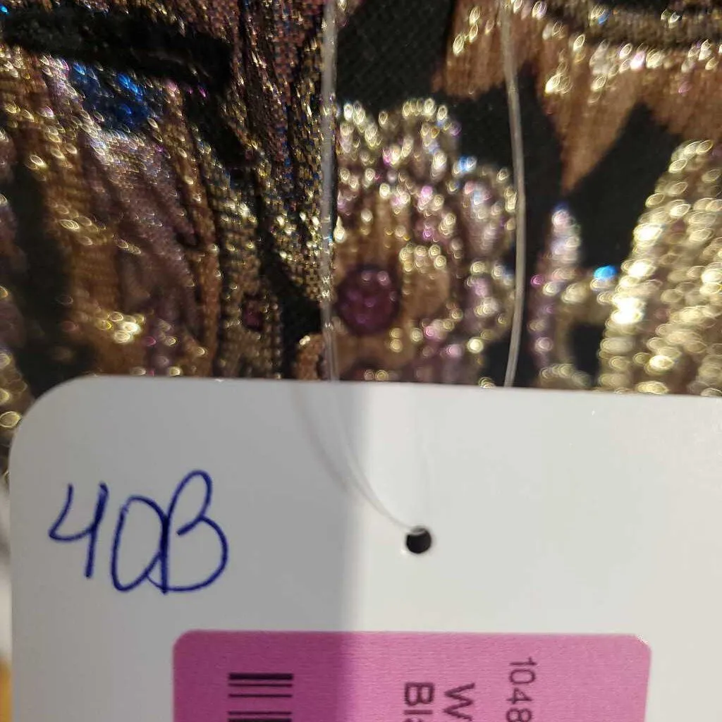 Western Black/Gold/Pink Sparkle w/Tie