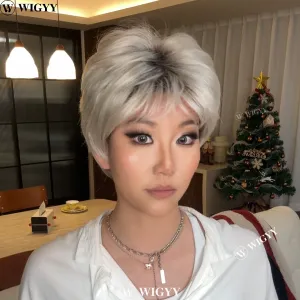 Wigyy Pixel Cut Daily Use Elegant Wigs