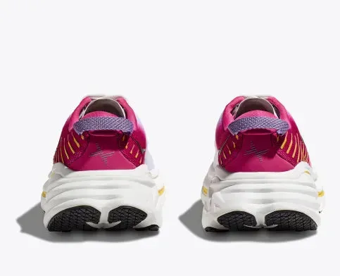 WOMEN'S HOKA BONDI X | BLANC DE BLANC / PINK YARROW