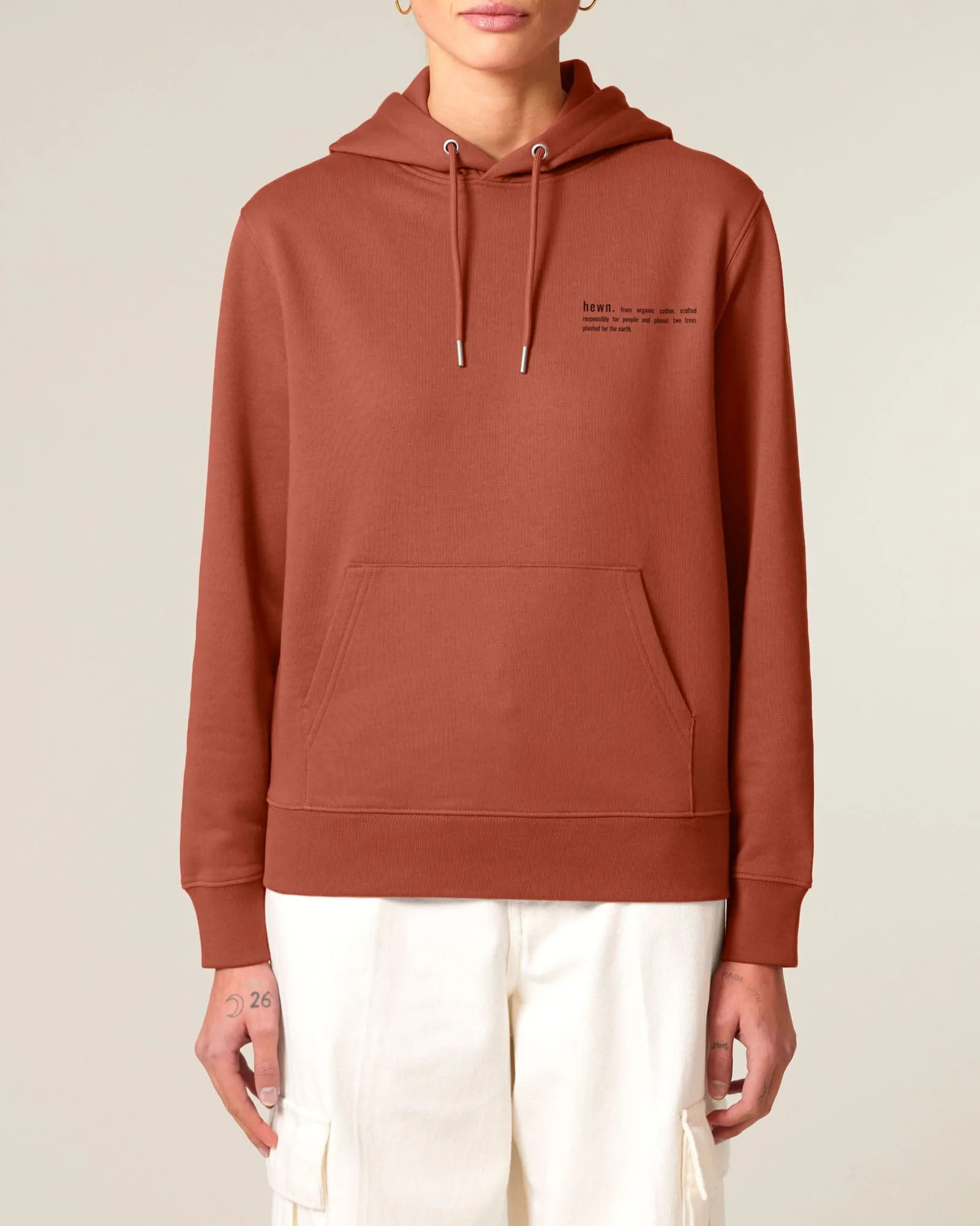 Women's Organic Cotton Relaxed Fit Hoodie | Clay Brown