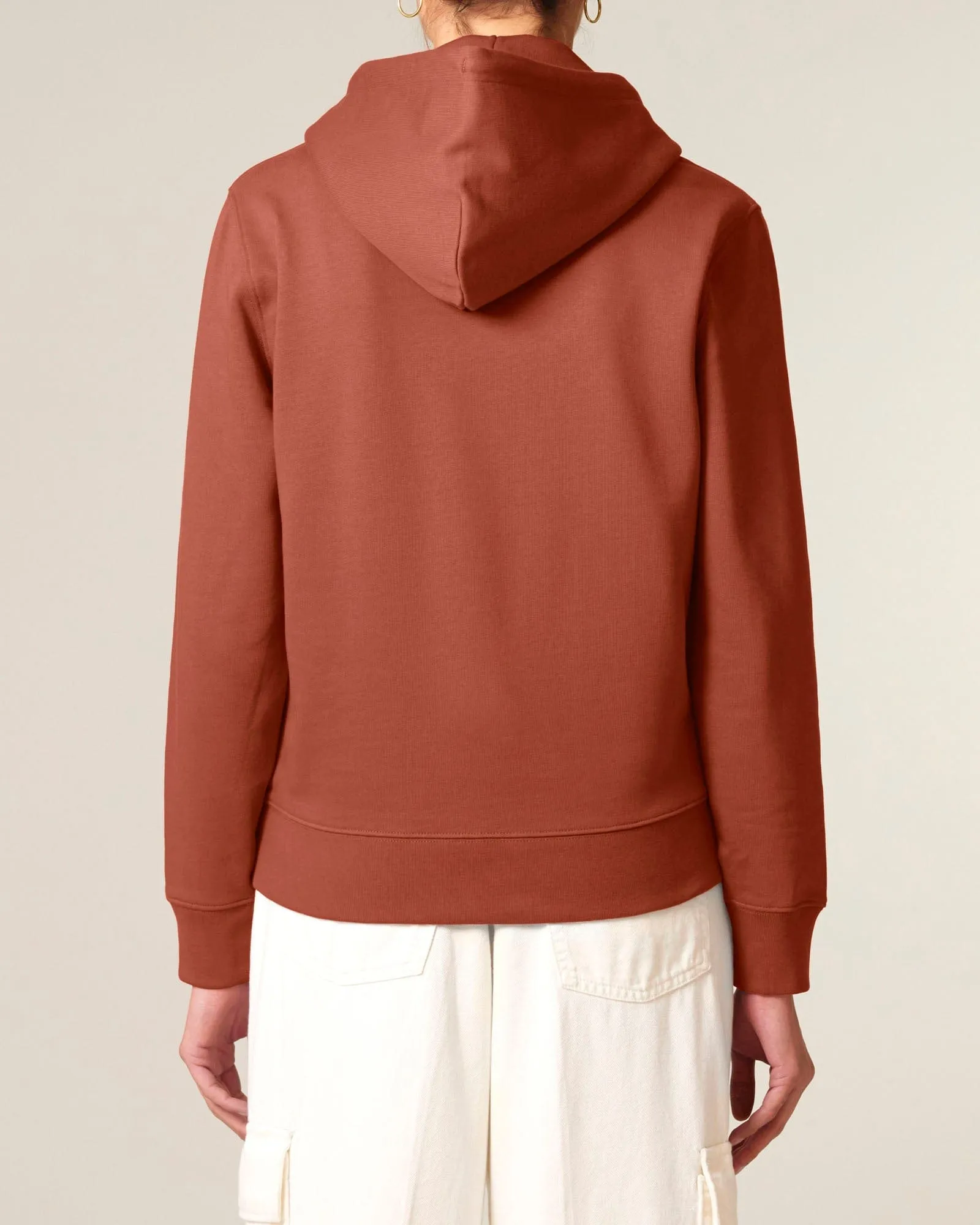 Women's Organic Cotton Relaxed Fit Hoodie | Clay Brown