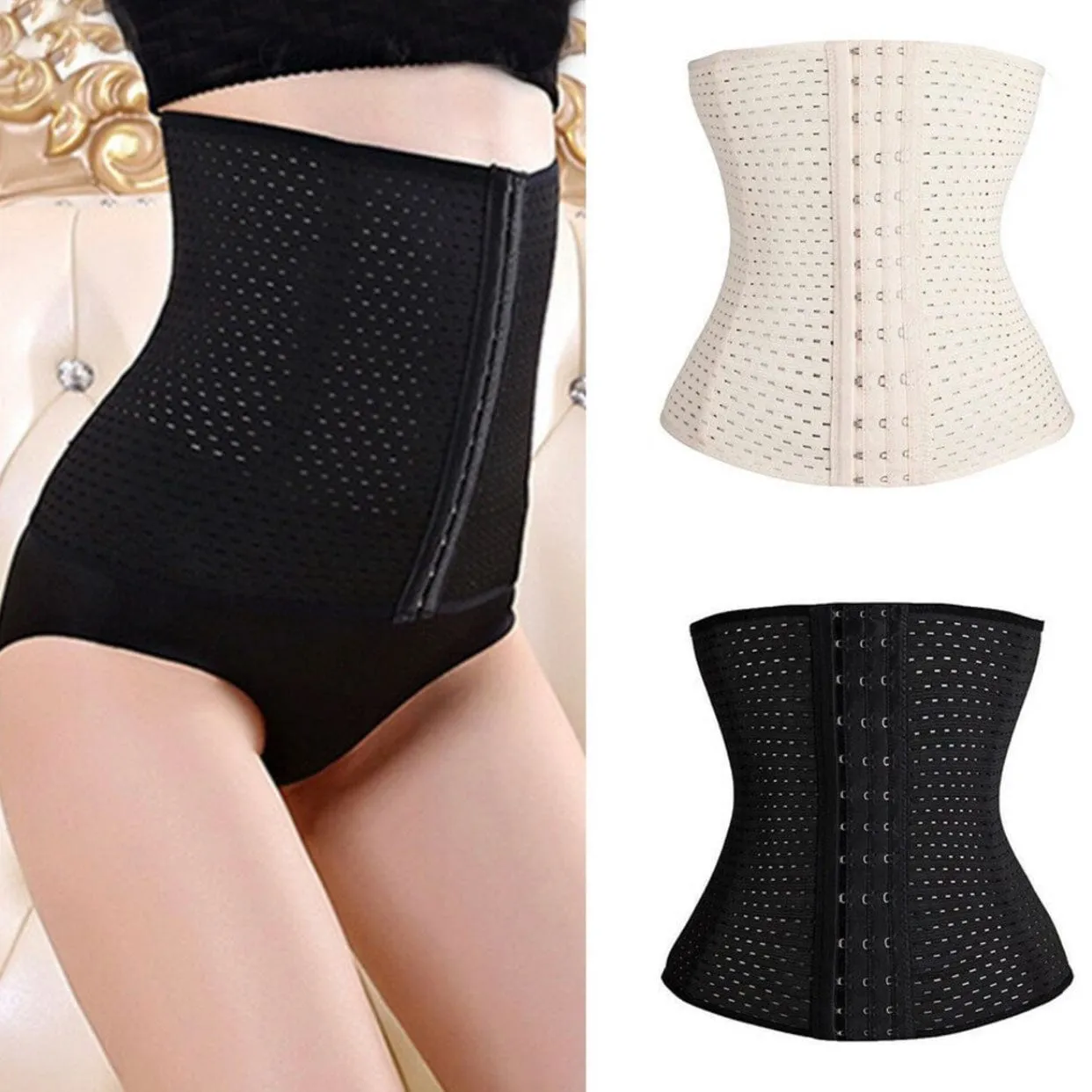 Women's Slimming Waist Trainer Body Shaper Corset Top