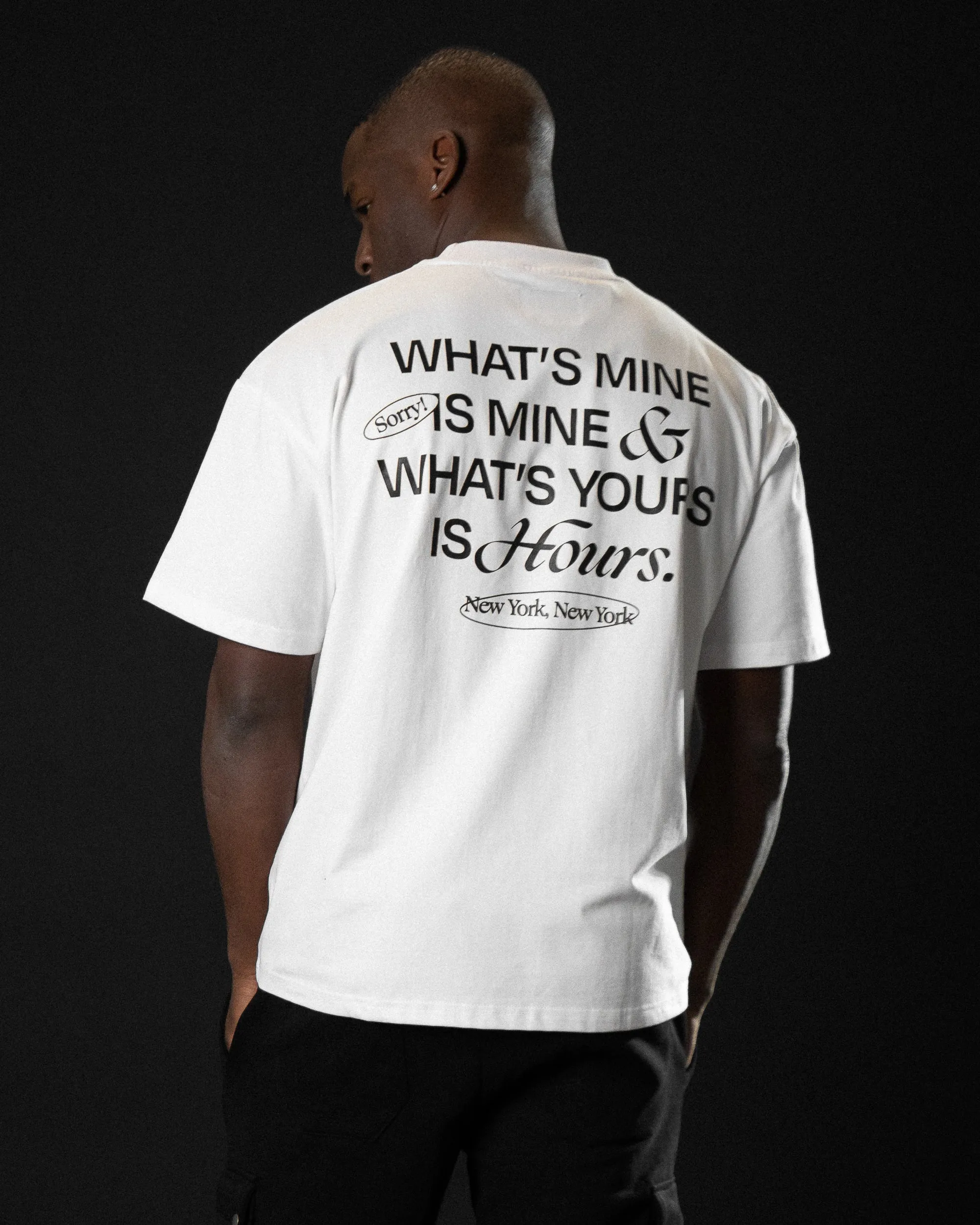 Yours is Hours T-Shirt - White