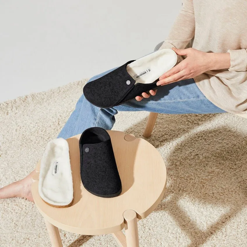 'Zermatt Rivet' women's homeslipper - grey