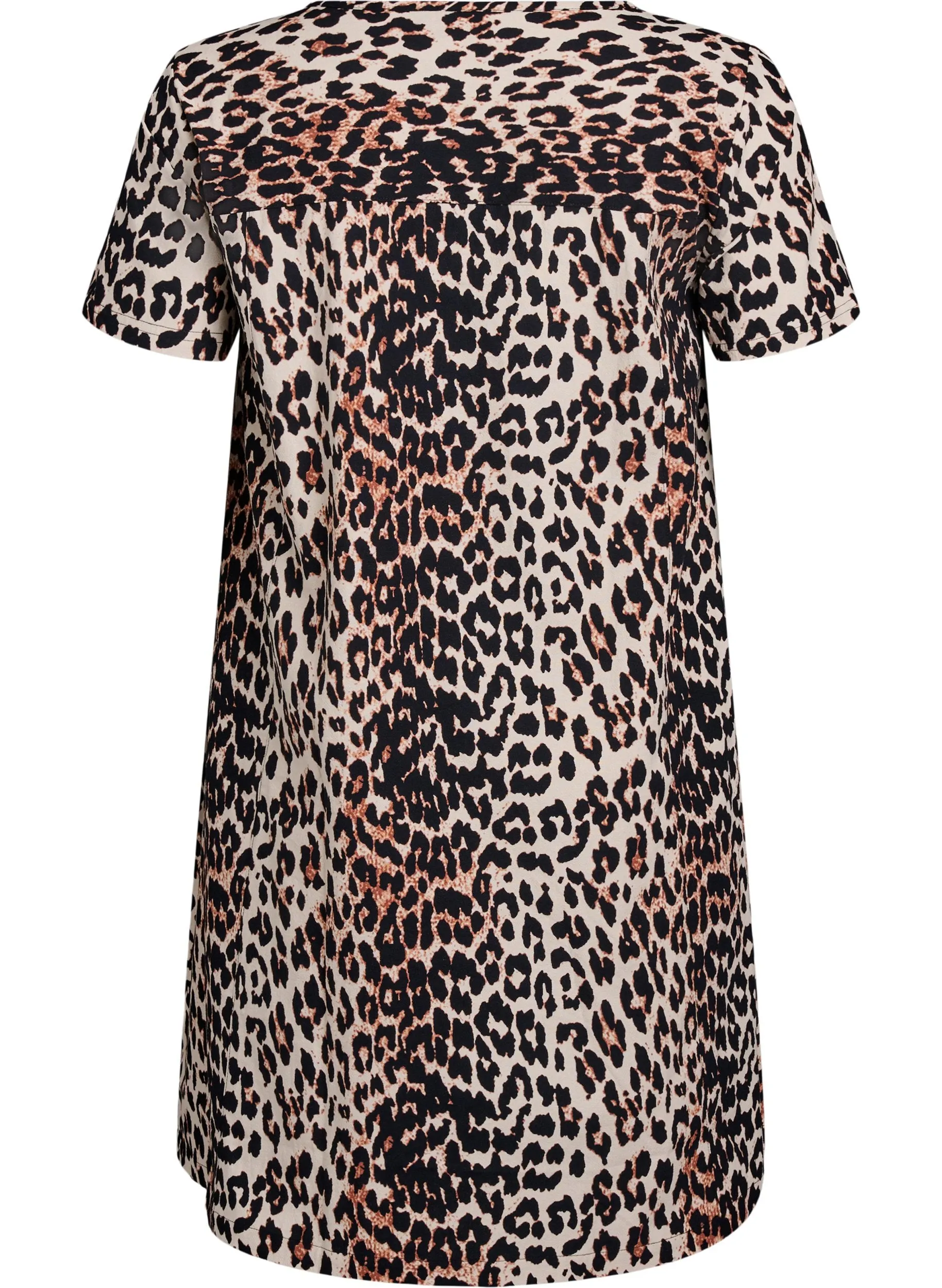 Zizzi Cotton Dress in Leopard