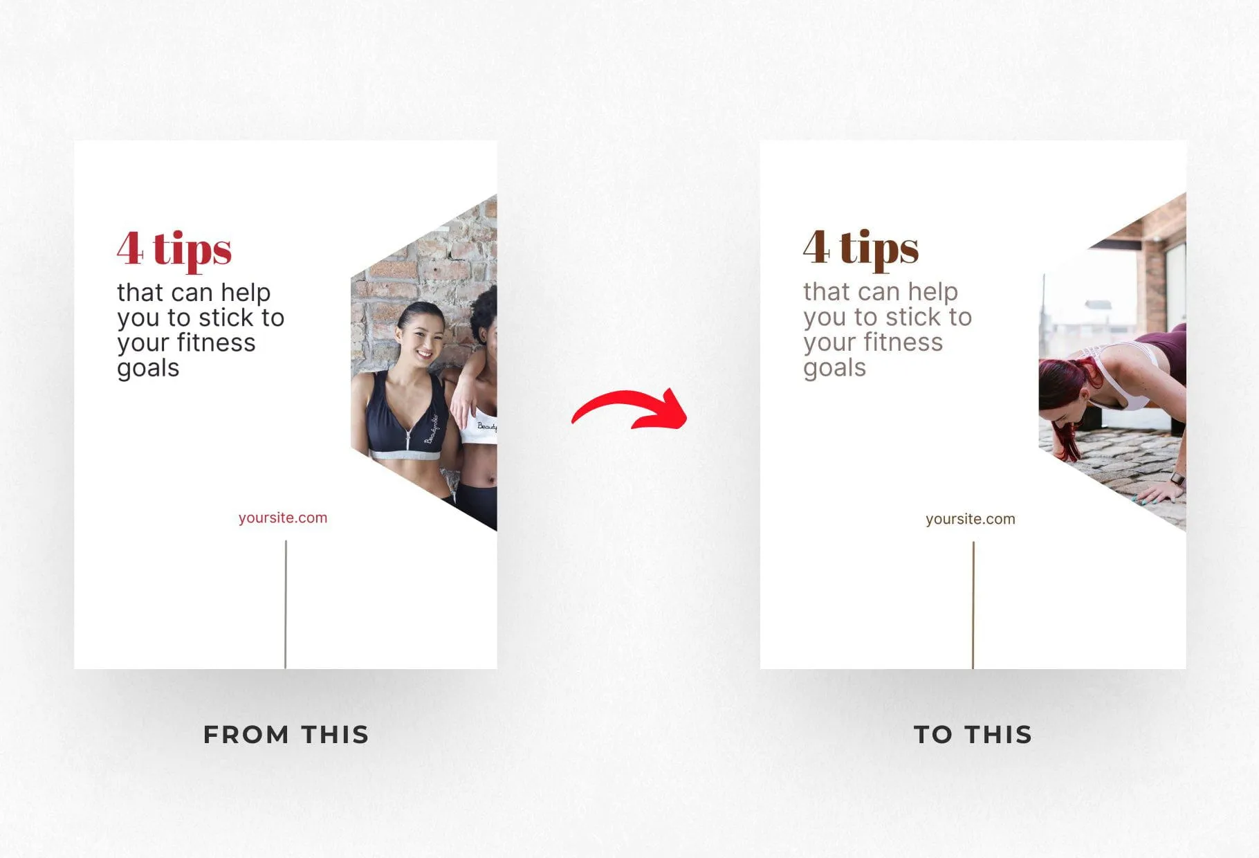 Zoe Fitness 6-Page Carousel Canva Template